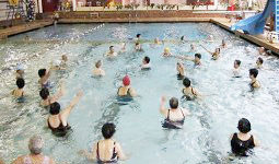 People swimming in Britannia Pool